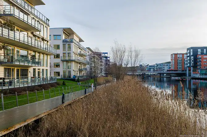 Прогулка по экокварталу, построенному на месте заброшенной промзоны