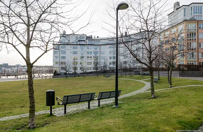 Прогулка по экокварталу, построенному на месте заброшенной промзоны