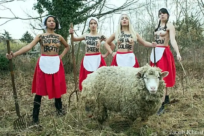 Акция FEMEN против однополых браков