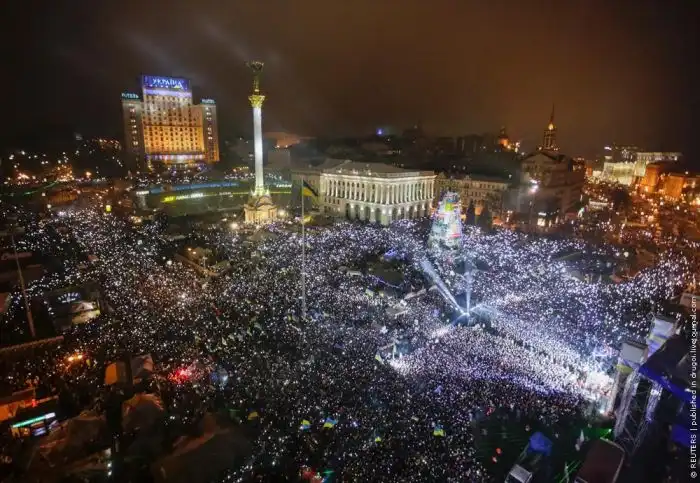 Новый год на Майдане 2014