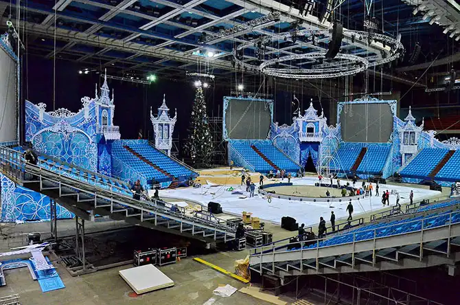 Как делают новогоднее шоу