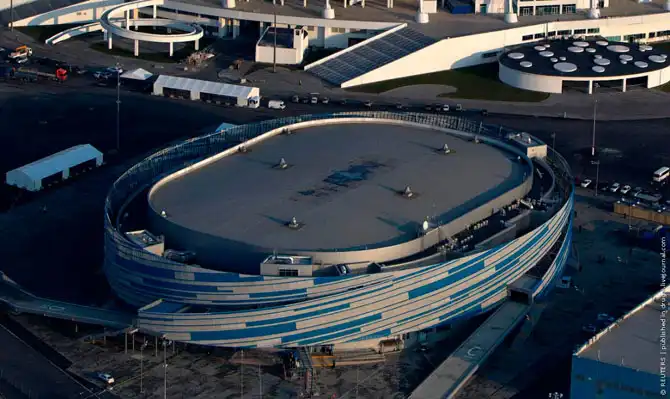 Олимпийский парк с вертолета