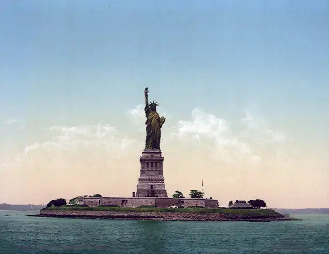 Нью-Йорк 1900 года в цвете