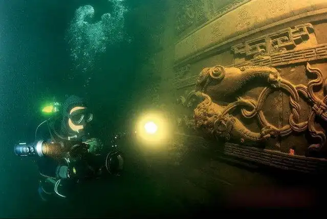 Обнаруженный в Китае подводный город Ши Чен