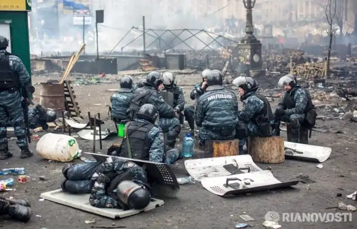 "Война" в Киеве глазами Беркута