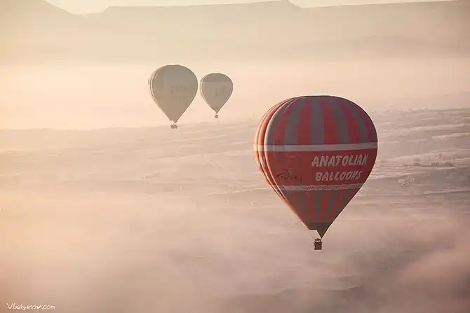 Путешествие по Каппадокии на воздушном шаре