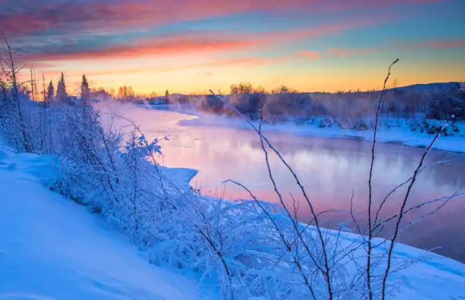 Охота за Северным сиянием в Фэрбенкс на Аляске
