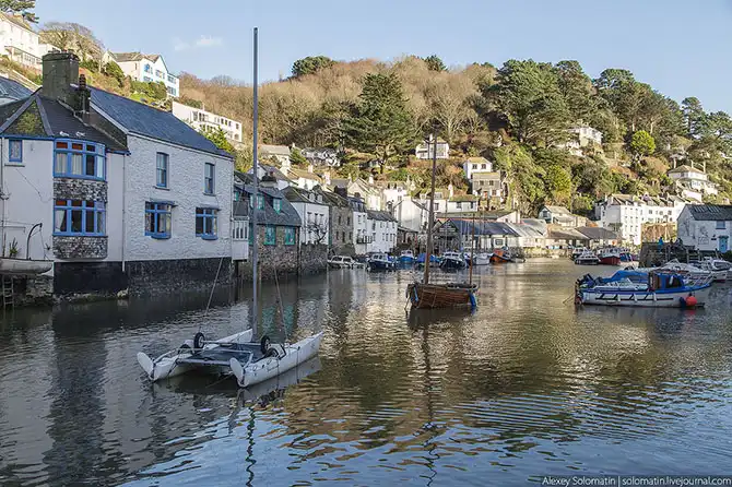 Прогулка по рыбацкой деревне Polperro на юге Великобритании