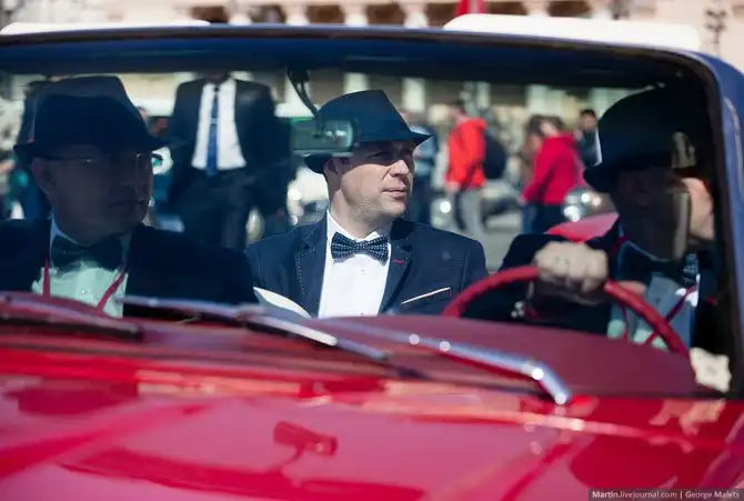 Ретро-ралли в Москве