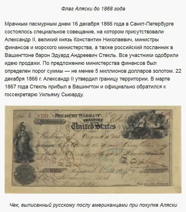 Когда и почему была продана Аляска