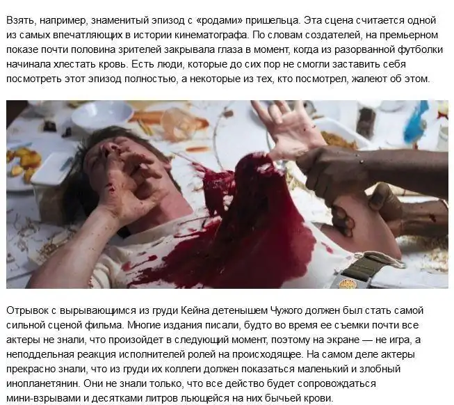 Как создавались спецэффекты в фильме "Чужой"