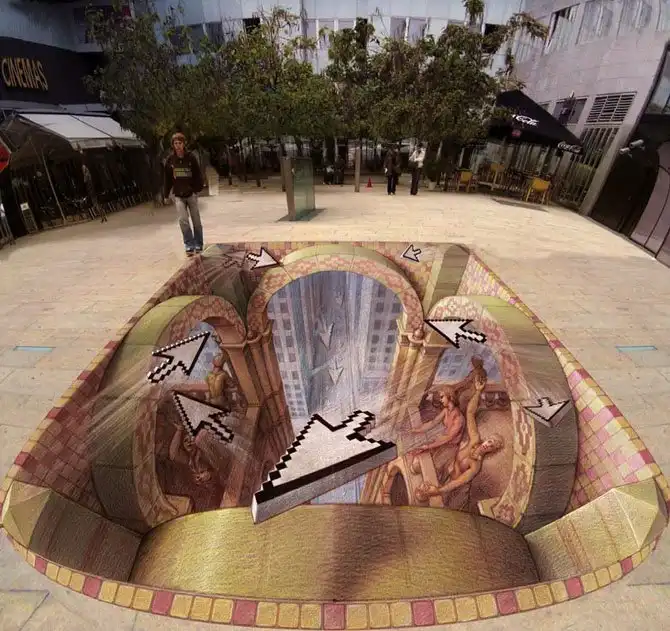 Самые занятные оптические иллюзии в общественных местах