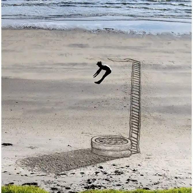 3D-рисунки на песке