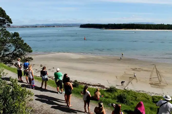 3D-рисунки на песке