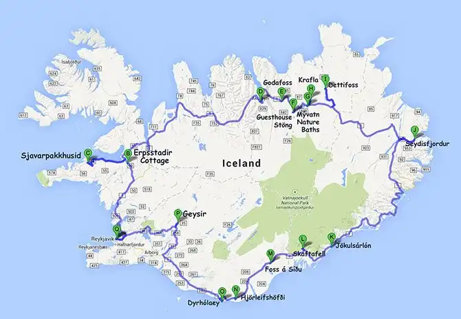 Путешествие вокруг Исландии за 7 дней