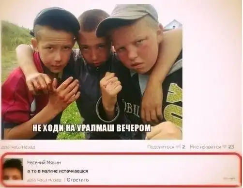 Комментарии из социальных сетей