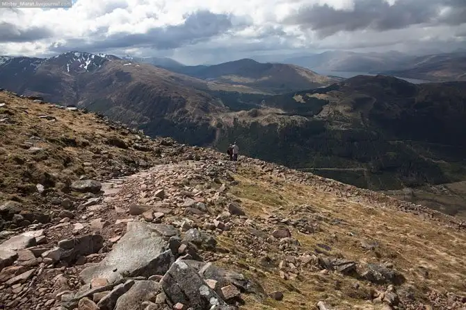 Подъём на Бен Невис в Шотландии
