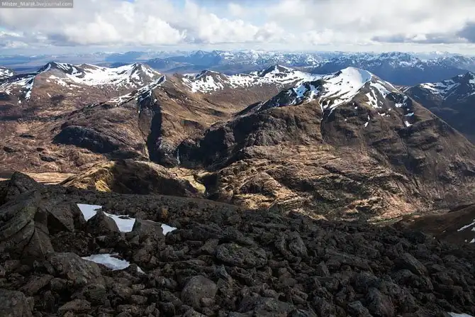 Подъём на Бен Невис в Шотландии