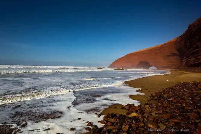 Удивительные глиняно-песчаные арки в Марокко