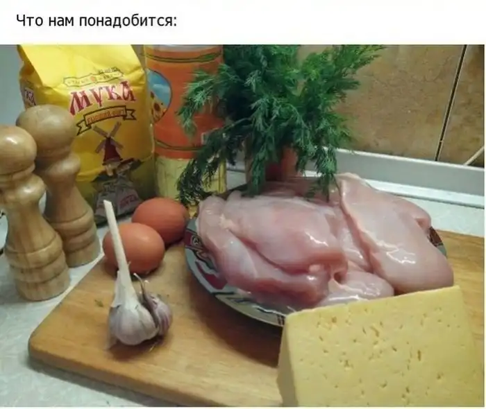 Готовим куриные рулетики с сыром и чесноком своими руками