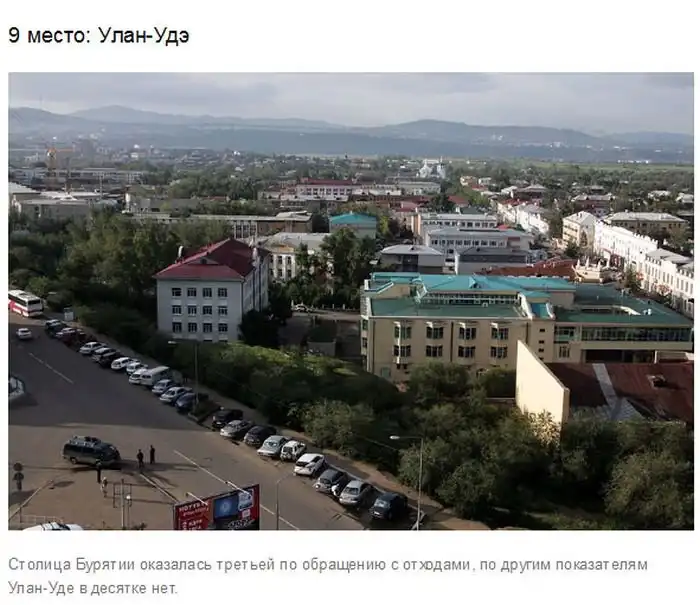 Минприроды назвал самые экологичные города России