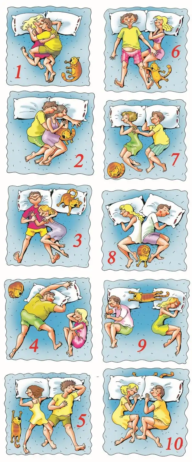 Поза во сне расскажет о взаимоотношениях в семье