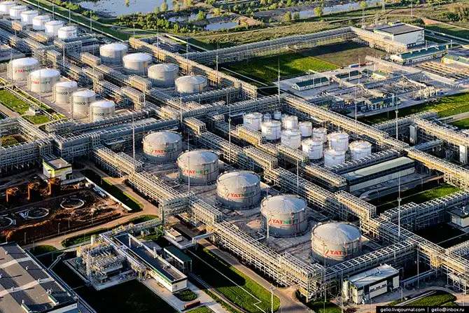 Нижнекамск — столица нефтехимии и нефтепереработки России с высоты