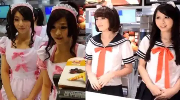 Работницы Макдональдс на Тайване