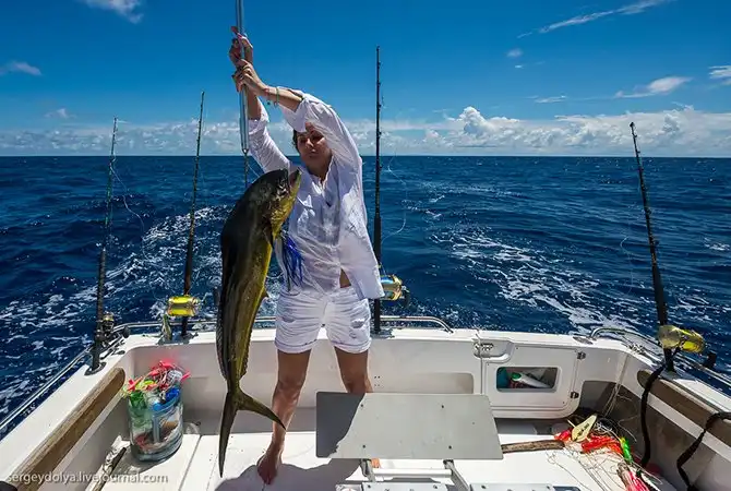 Океанская рыбалка на Сейшелах