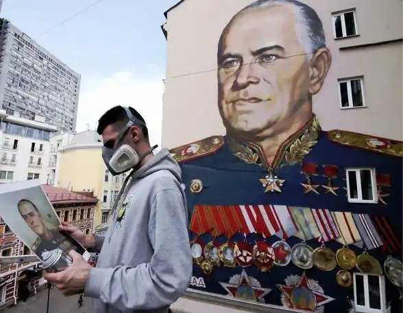 Граффити на тему 9 мая