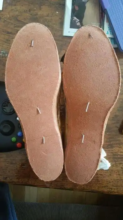 Фотоотчет по изготовлению ботинок вручную