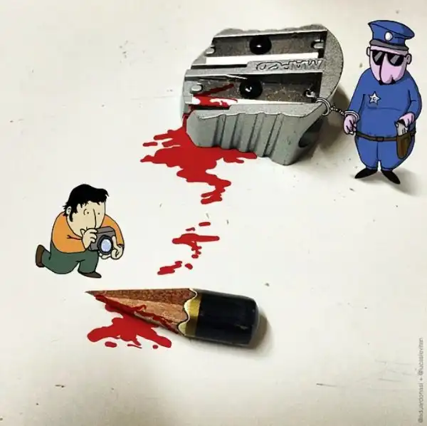 Забавные рисунки Лукаса Левитана придают новый смысл Instagram-фотографиям