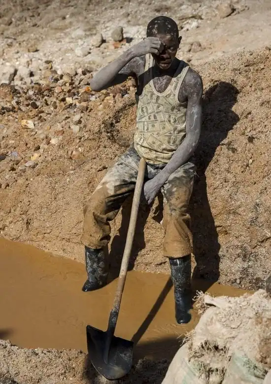 Добыча колтана в Конго