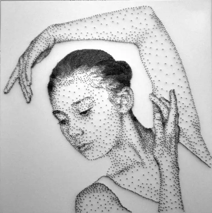 Точечная работа: потрясающие скульптуры из сотен тысяч гвоздей