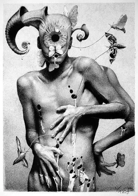 Извращенный эротический сюрреализм в работах русского художника Дмитрия Ворсина