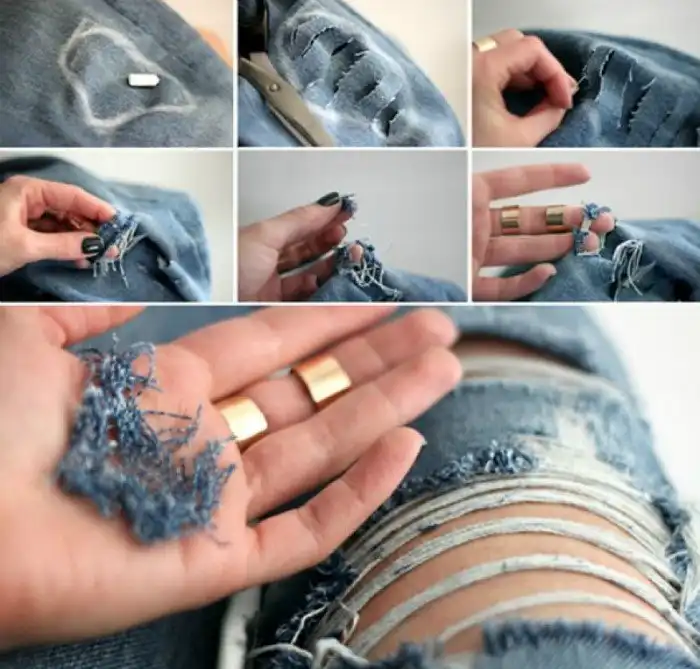 Стильный деним: 16 крутейших идей трансформации старых джинсов