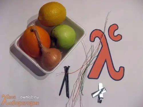 Фруктовая батарейка