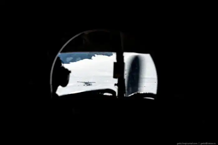 Полёт над горой Денали на Аляске