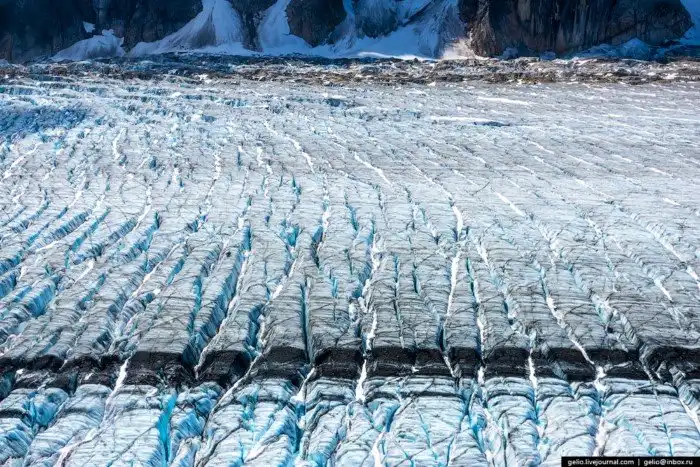 Полёт над горой Денали на Аляске
