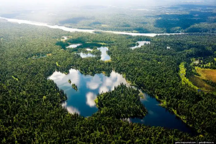 Полёт над горой Денали на Аляске