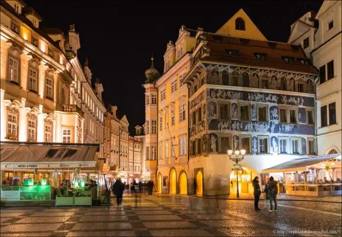 Ночная Прага