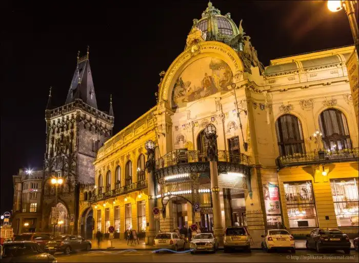 Ночная Прага