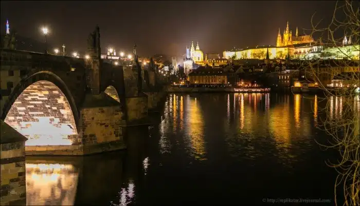 Ночная Прага