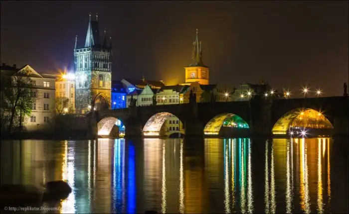 Ночная Прага