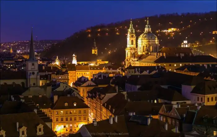 Ночная Прага