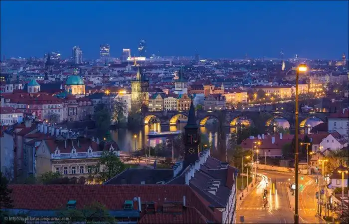 Ночная Прага