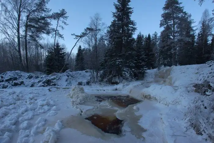 Зима в южной Карелии