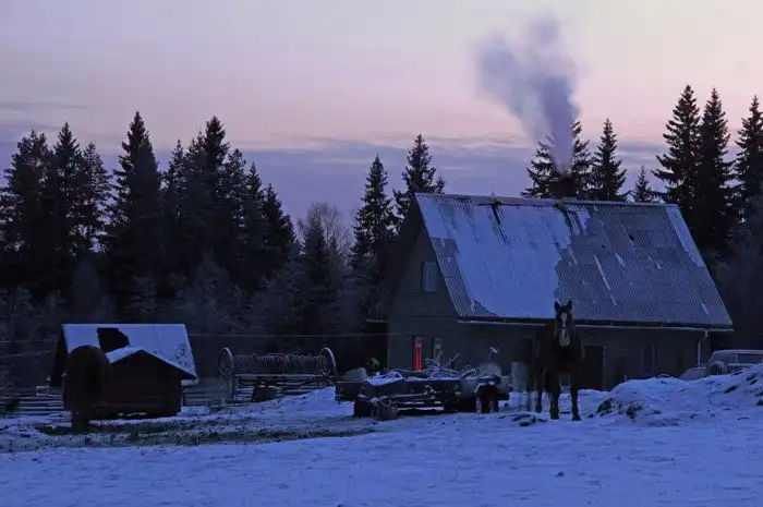 Зима в южной Карелии