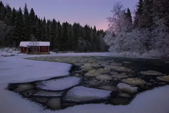 Зима в южной Карелии
