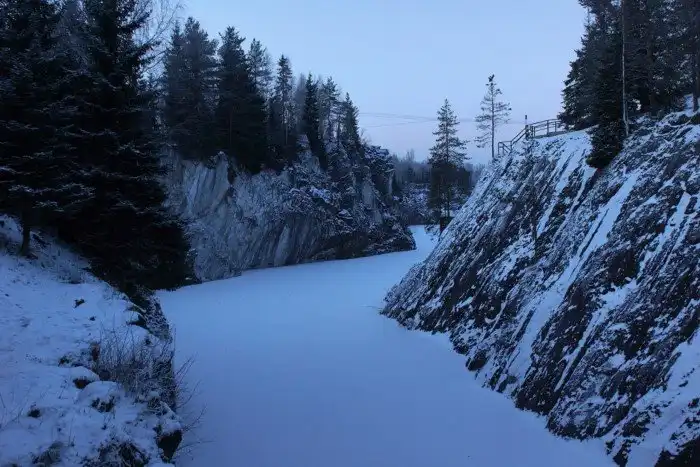 Зима в южной Карелии
